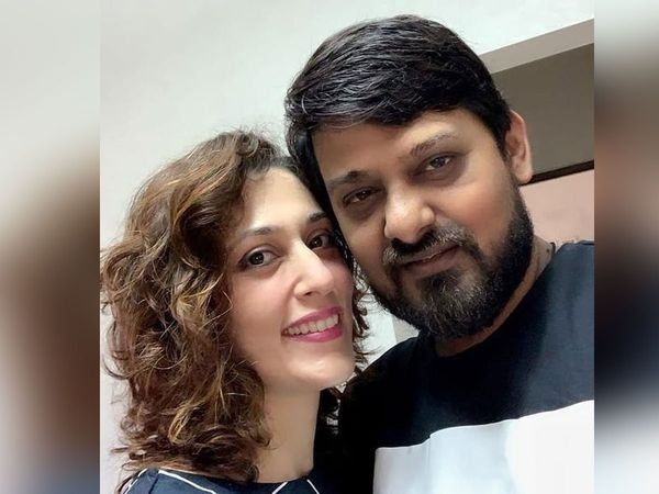 Wajid Khan with Wife Kamalrukh