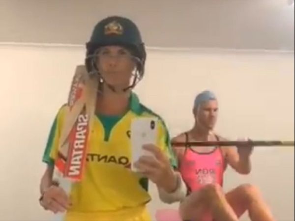 David Warner with wife Candice