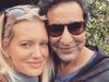 Wasim Akram with wife Shaniera Thompson