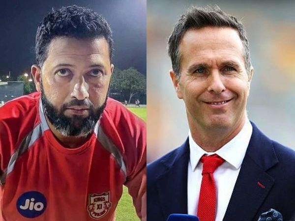 Wasim Jaffer and Michael Vaughan