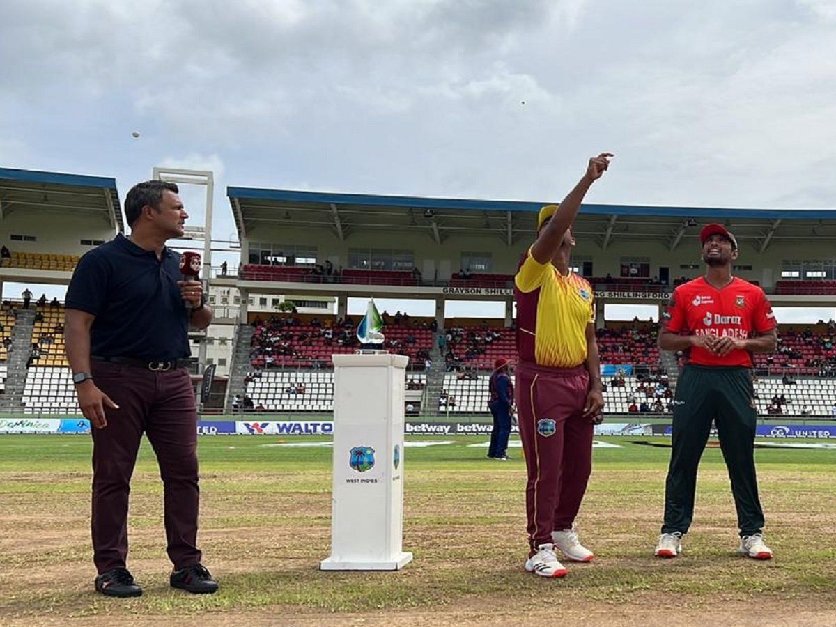 WI vs BAN 1st T20I: बारिश की भेंट चढ़ा पहला टी20 मुकाबला