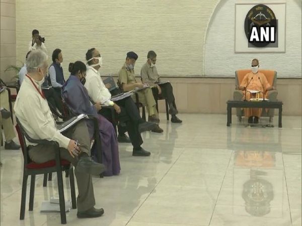 Yogi Adityanath chairs a meeting with the COVID-19 management Team-11