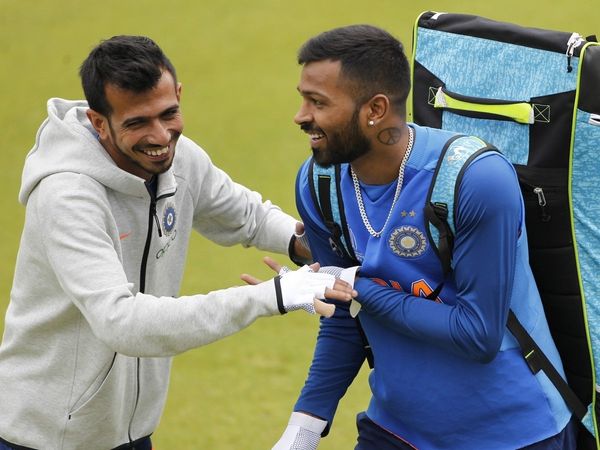 Yuzvendra Chahal with Hardik Pandya