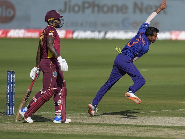 Yuzvendra Chahal against West Indies