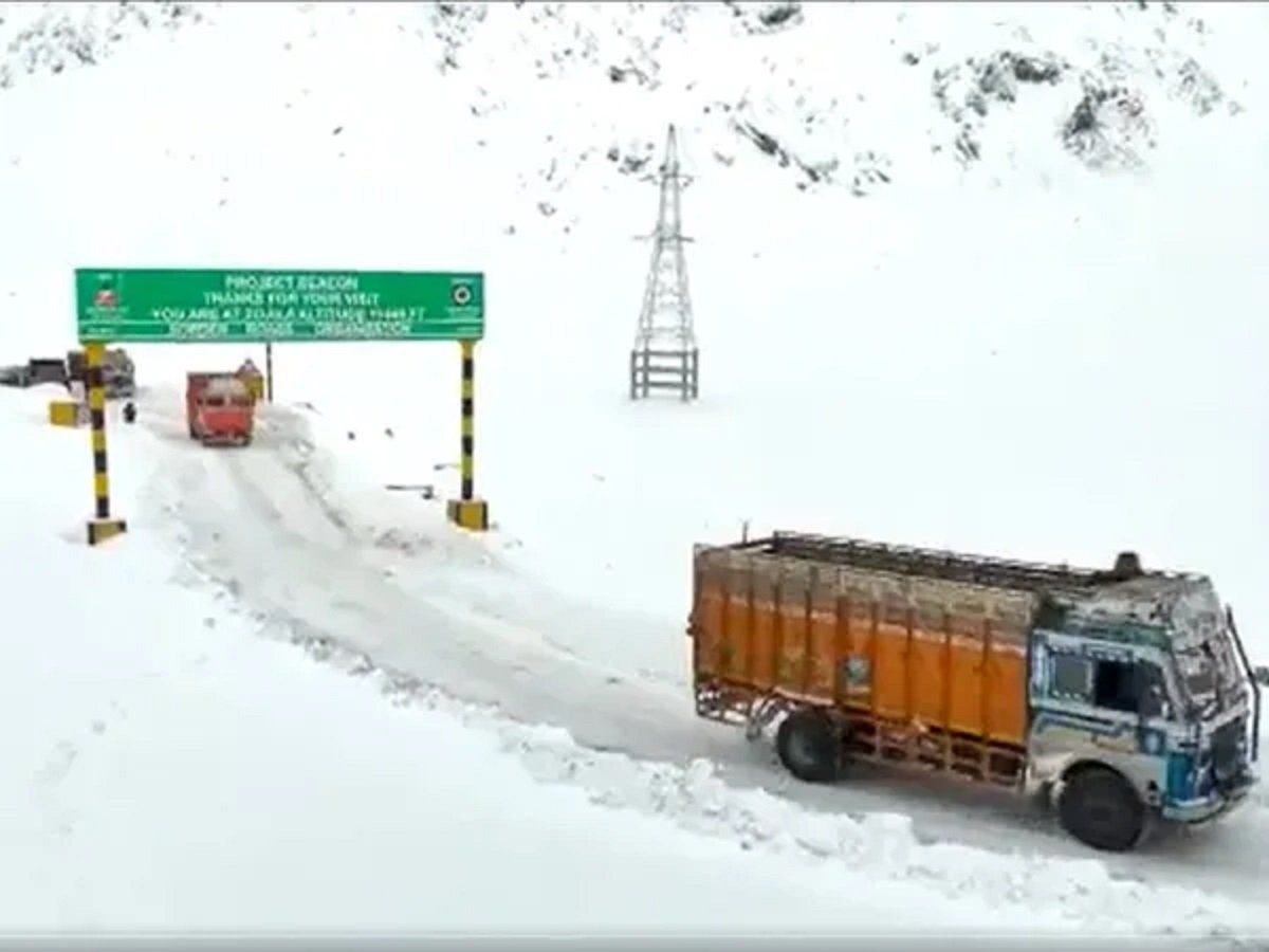 चीन के साथ तनाव के बीच BRO की शानदार जीत का पहला Video, पहली बार एक साथ 72 ट्रकों ने पार किया जोजिला दर्रा