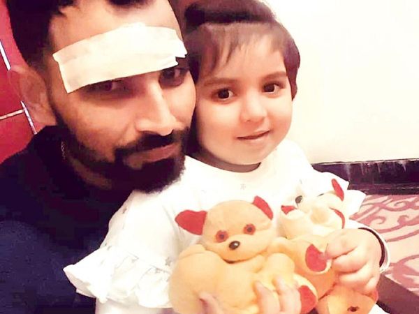 mohammed shami with daughter aaira