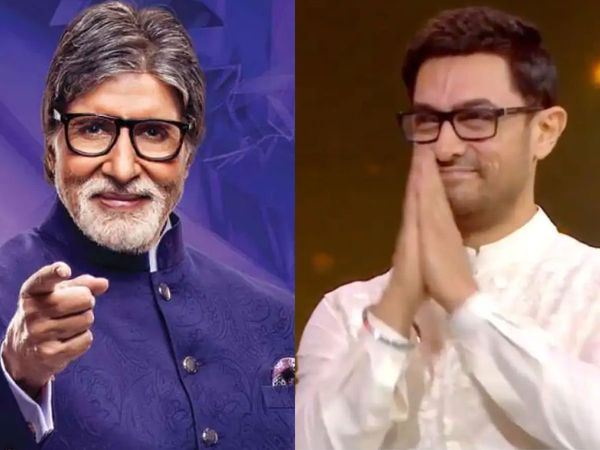 Amitabh Bachchan and Aamir Khan in KBC 14