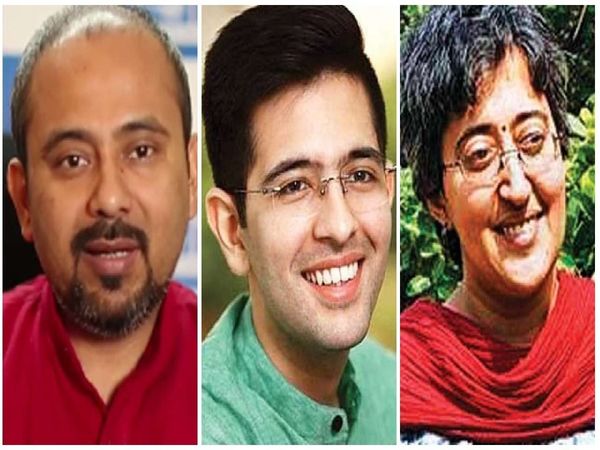 AAP Candidate List : Raghav Chadda Atishi and Dilip Pandey given ticket, लोकसभा में हारे राघव चड्ढा, आतिशी और दिलीप पांडे को मिला टिकट 