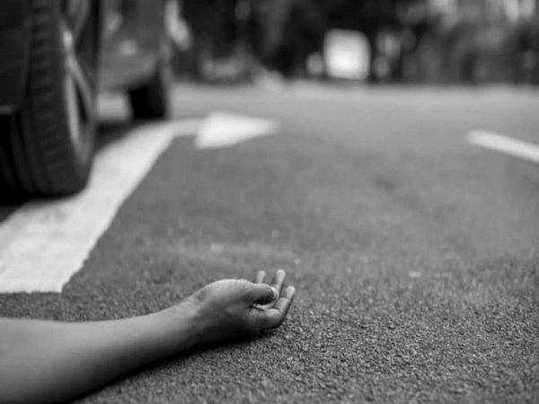 Hit on run in lucknow old man crushed by over speed SUV Car death