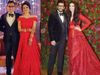 Aditya Narayan with Shweta Agarwal and Ranveer Singh with Deepika Padukone