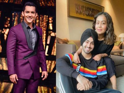 Aditya Narayan and Neha Kakkar with Rohanpreet Singh Aditya Narayan and Neha Kakkar with Rohanpreet Singh