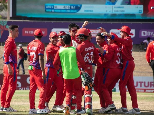 afghanistan u19 team beat sri lanka