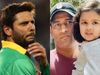shahid afridi, ms dhoni and ziva