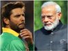 shahid afridi and narendra modi