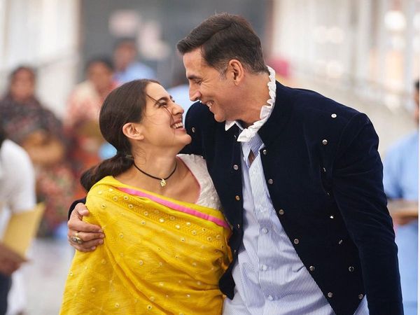 Akshay Kumar with Sara Ali Khan