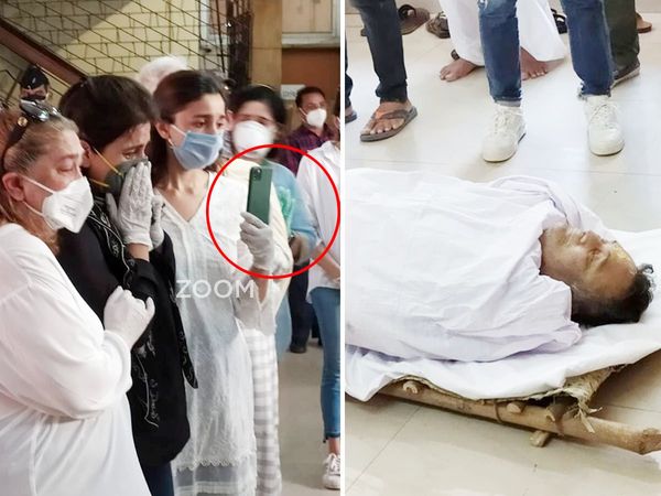 Rishi Kapoor funeral Controversy Alia Bhatt face timing during Because of Neetu kapoor daughter riddhima