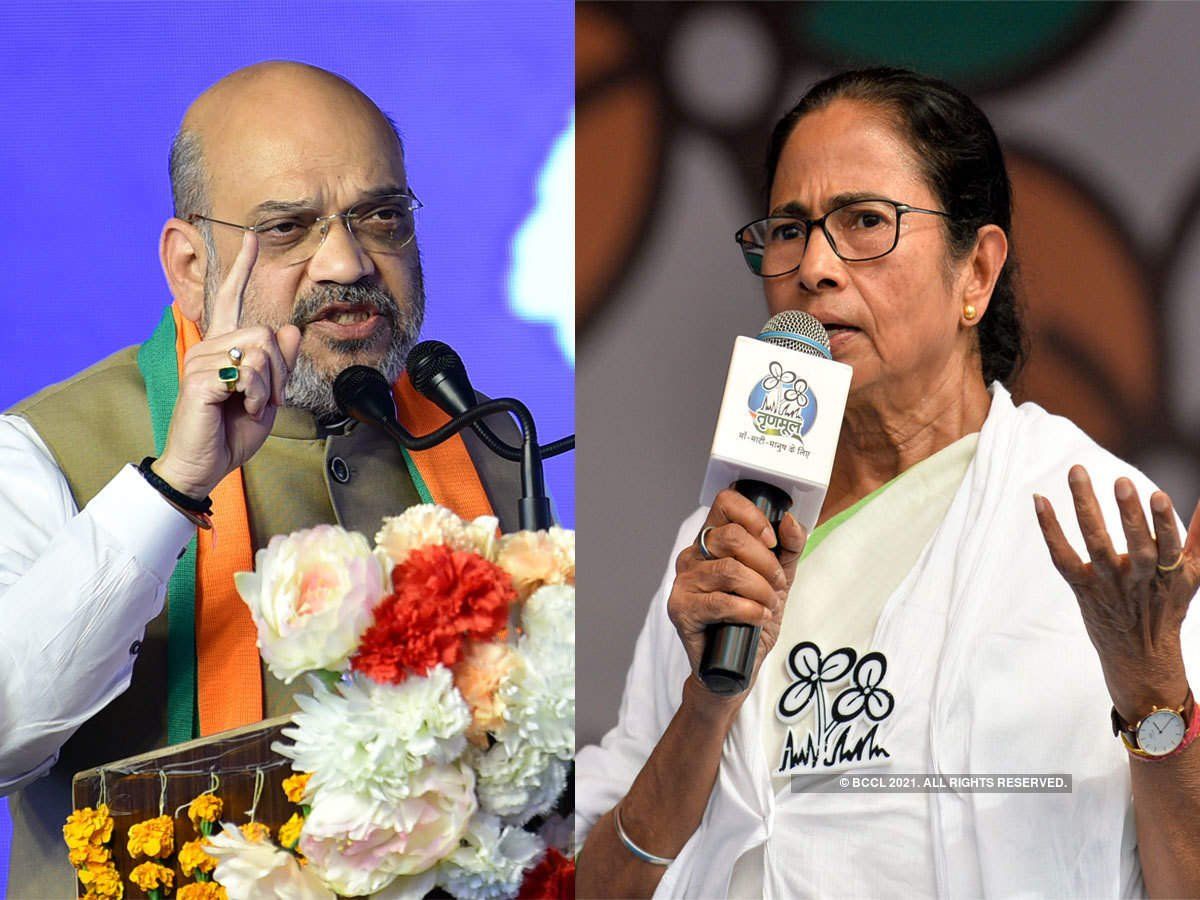 अमित शाह का दावा- 30 में से 26 सीट जीतेंगे, ममता बनर्जी ने कहा- EVM को हैक किया था या वोट लूटे थे