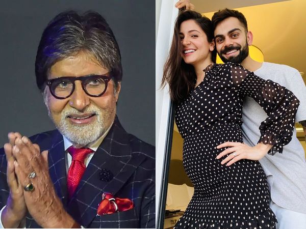 Amitabh Bachchan and Anushka Sharma with Virat Kohli