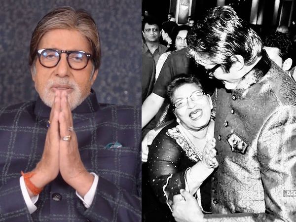 Amitabh Bachchan with Saroj Khan
