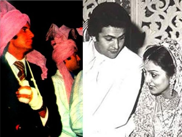 Amitabh Bachchan attended Rishi Kapoor wedding with a badaged hand