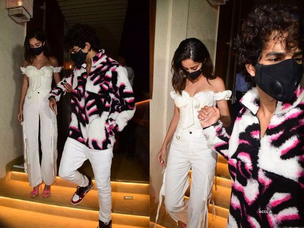 Ananya Panday with Ishaan Khatter