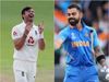 James Anderson and Virat Kohli