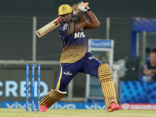 Andre Russell against Delhi Capitals