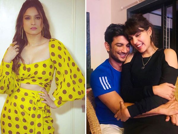 Ankita Lokhande with Sushant Singh Rajput and Rhea Chakraborty