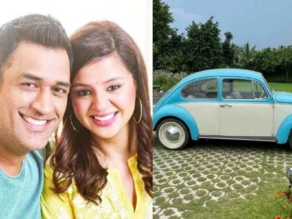 ms dhoni gifts vintage car to sakshi