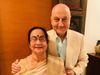 Anupam kher mother Dulari brother raju kher and 2 more Family Corona