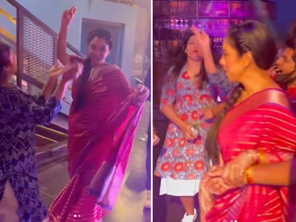Anupamaa Actress Rupali Ganguly And Alpana Buch dance| Rupali Ganguly And Alpana Buch video viral From anupamaa set