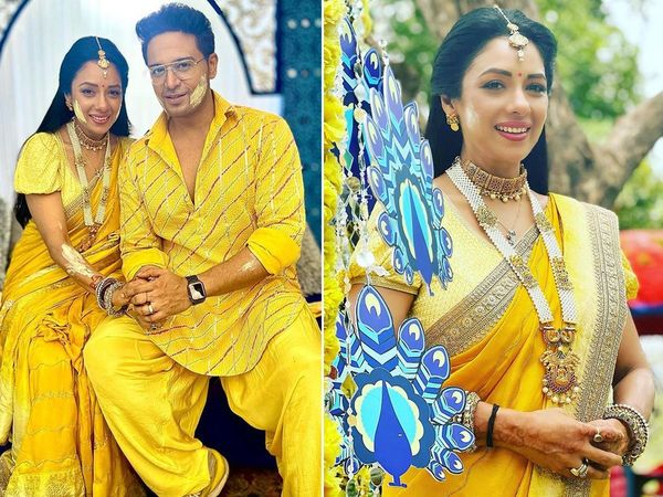 Rupali Ganguly Aka Anupama shares haldi look from Wedding function ceremony with Anuj Kapadia 