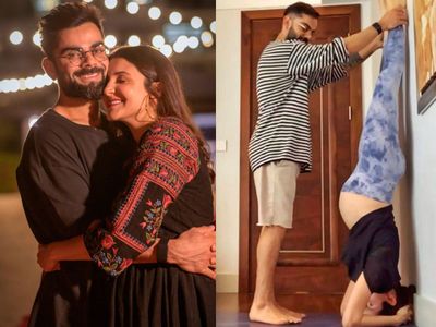 Anushka Sharma with husband Virat Kohli Anushka Sharma with husband Virat Kohli