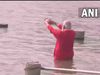  PM Modi Takes Holy Dip in Ganga in Bhagwa Kurta Watch Video