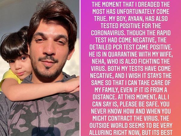  Arjun Bijlani Naagin Actor wife Neha swami & son Ayaan tested positive for COVID-19