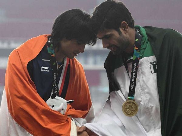 neeraj chopra and arshad nadeem