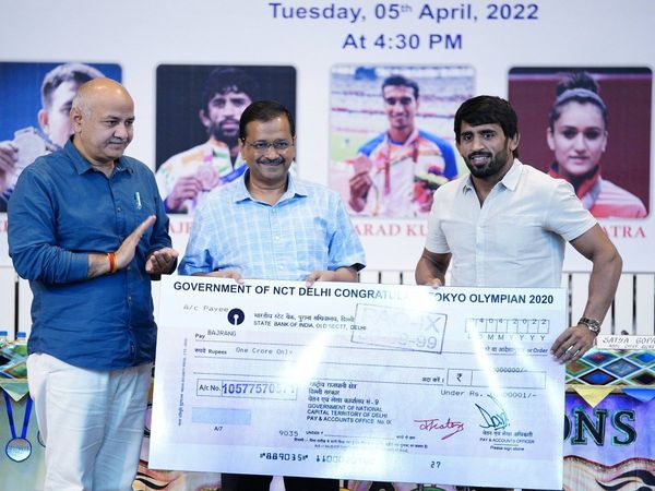 Delhi Government facilitates medal winning Indian athletes