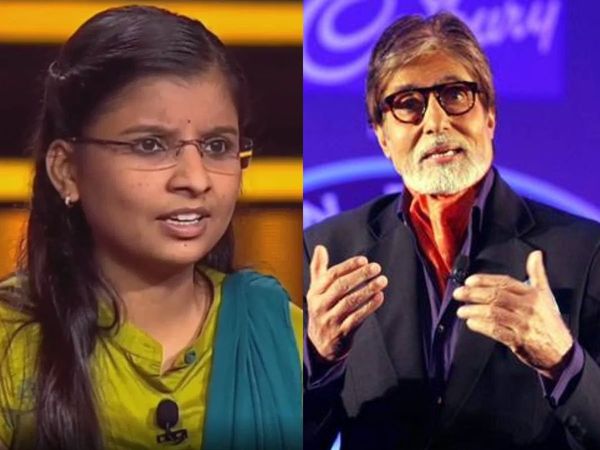Asmita Madhav Gore and Amitabh Bachchan