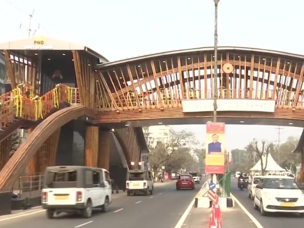 Assam Gets a Unique Foot-Over-Bridge Made Out of Bamboo to Boost Local Industry
