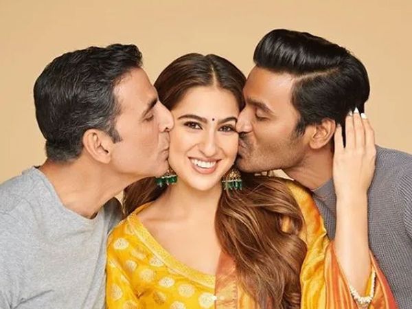 Akshay Kumar, Sara Ali Khan and Dhanush in Atrangi Re