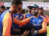 axar patel receives test debut cap from captain virat kohli