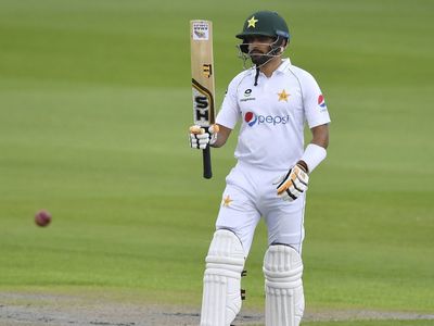 Babar Azam against England in Manchester test Babar Azam against England in Manchester test