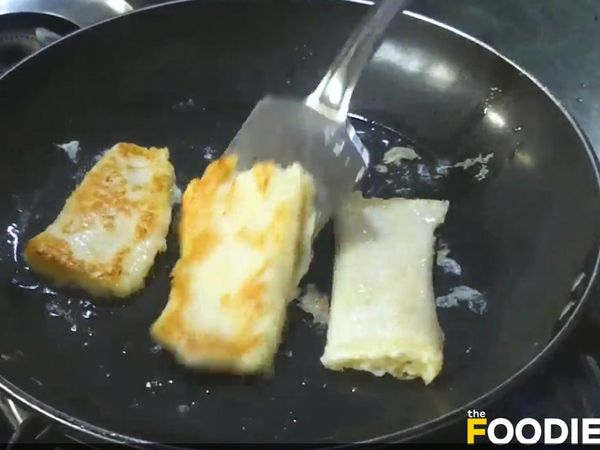 Simple banana egg roll recipe tea time snacks