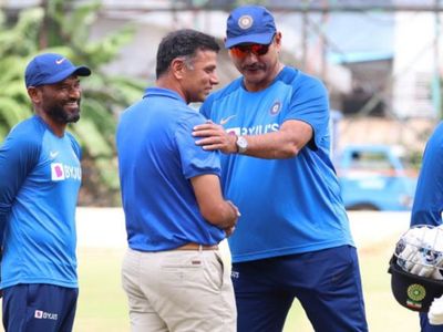 Ravi Dravid with Ravi Shastri Ravi Dravid with Ravi Shastri