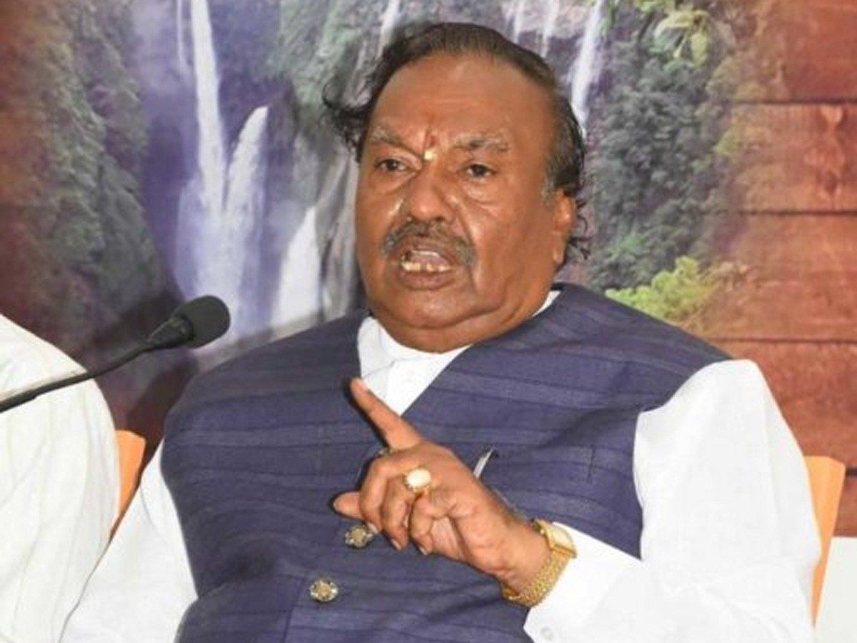 कल इस्तीफा देंगे कर्नाटक के मंत्री केएस ईश्वरप्पा, ठेकेदार संतोष पाटिल की आत्महत्या में आया है नाम