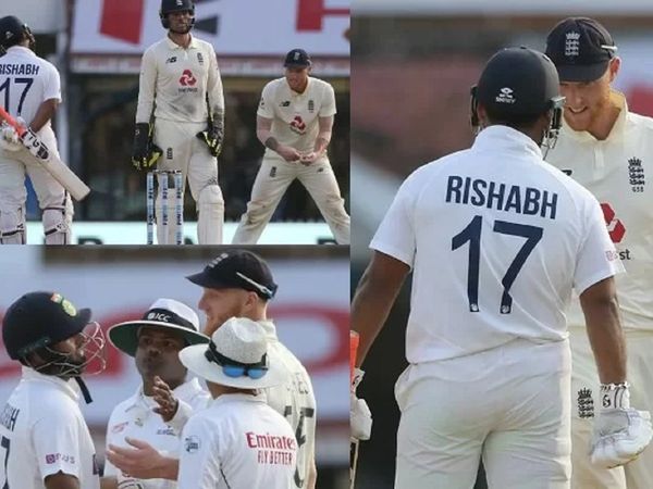 rishabh pant and ben stokes