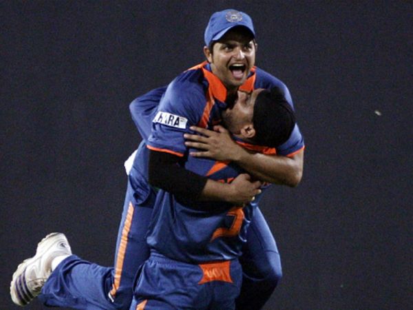 harbhajan singh and suresh raina