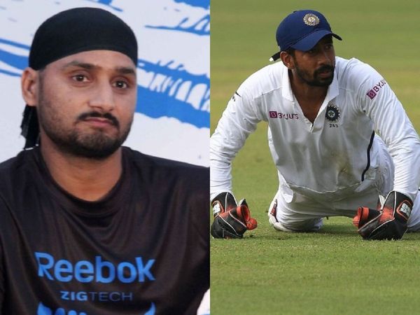 harbhajan singh asks wriddhiman saha to reveal the name of journalist