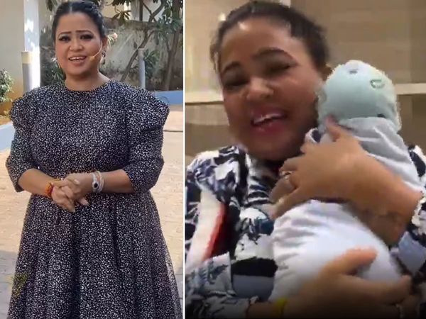 bharti singh cried lot while leaving baby at home watch video:  Comedian return to work khatra khatra and Hunarbaaz Desh Ki Shaan after 12 days of delivery- 
