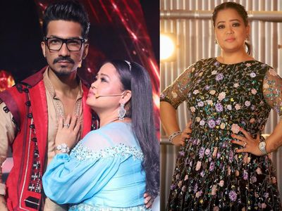 Bharti Singh with husband Haarsh Limbhachiyaa Bharti Singh with husband Haarsh Limbhachiyaa